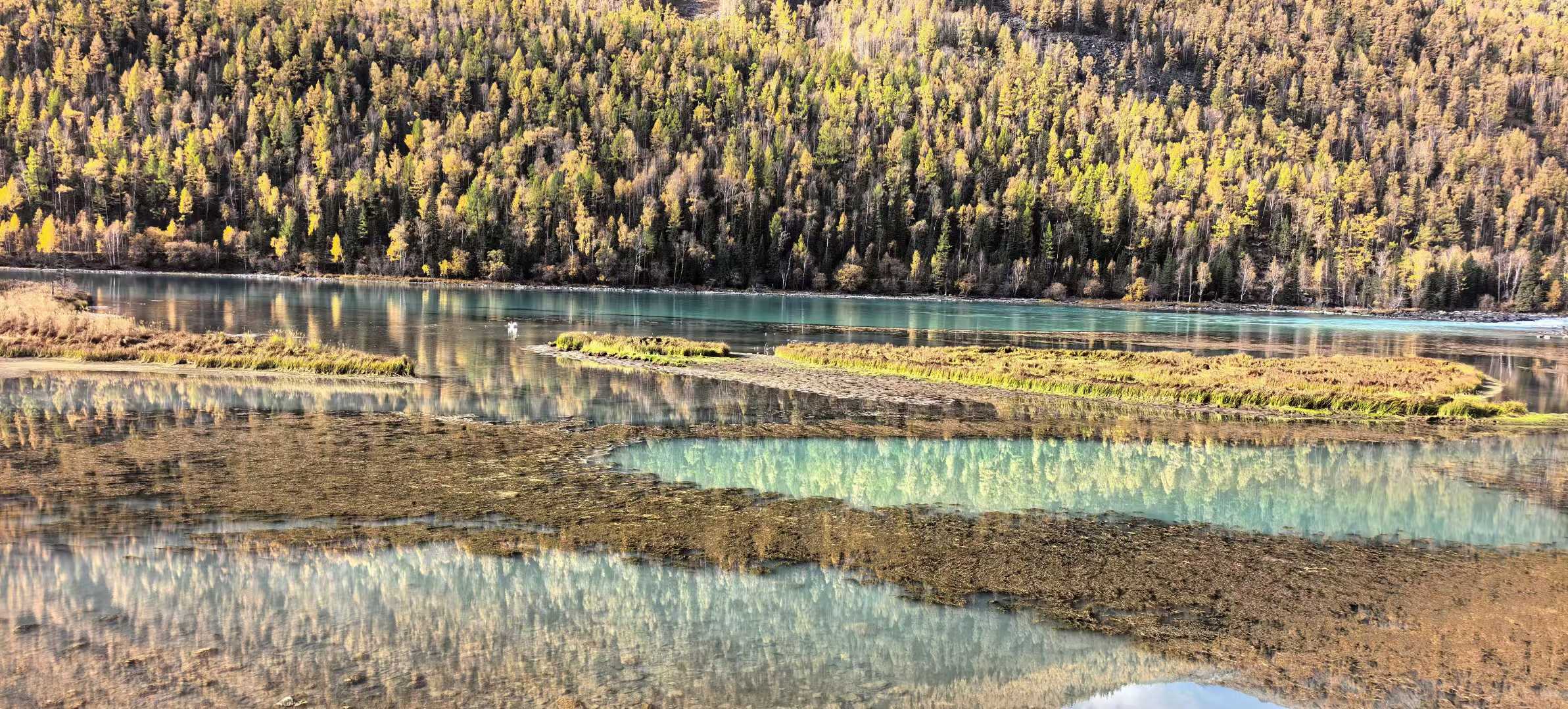 新疆阿勒泰地区·喀纳斯景区-月亮湾观景台三湾